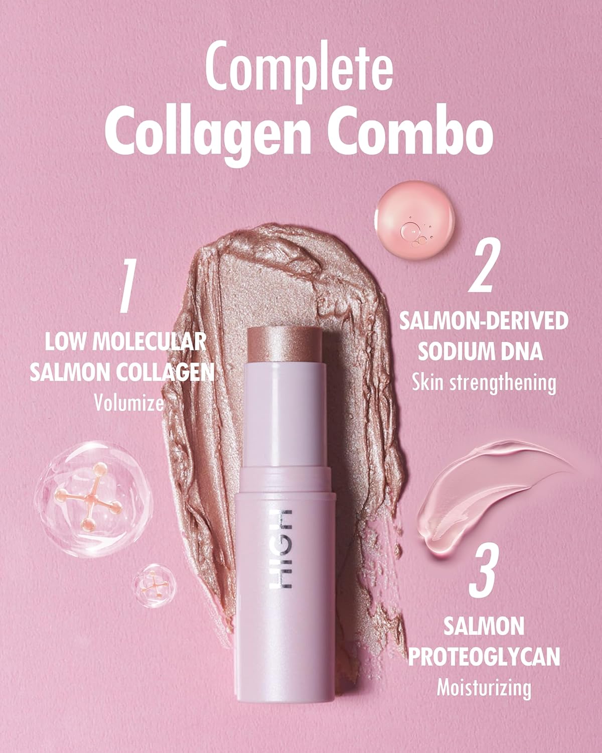 Kahi Highlighter Balm - Bálsamo iluminador | Resaltador de larga duración | Barra iluminadora coreana para mejorar las líneas de envejecimiento