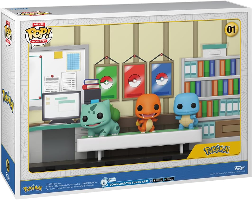 Funko Pop Momentos de lujo: Pokemon - Bulbasaur, Charmander, Squirtle