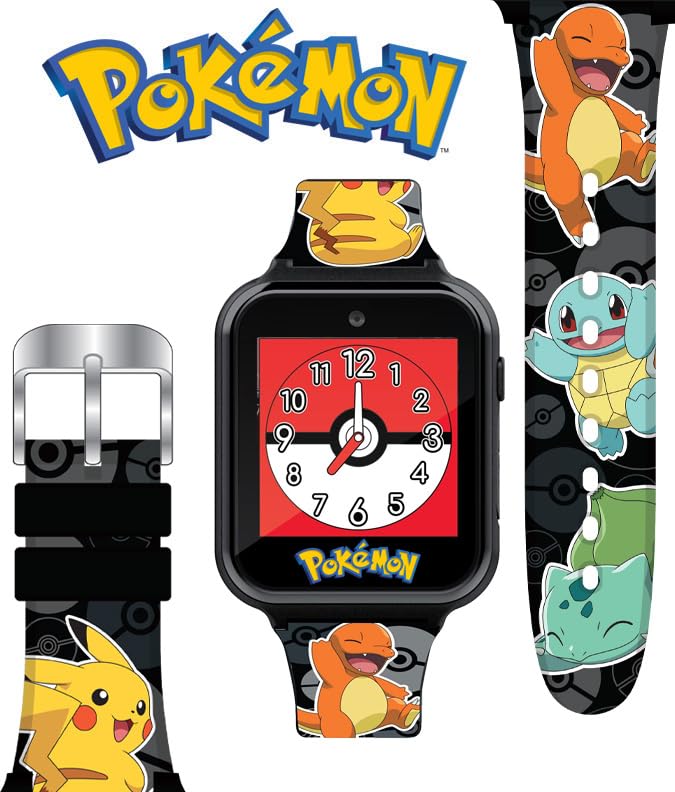 Reloj Inteligente Pokémon para Niños | Cámara, Pantalla Táctil y Grabadora