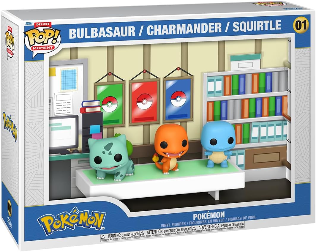Funko Pop Momentos de lujo: Pokemon - Bulbasaur, Charmander, Squirtle