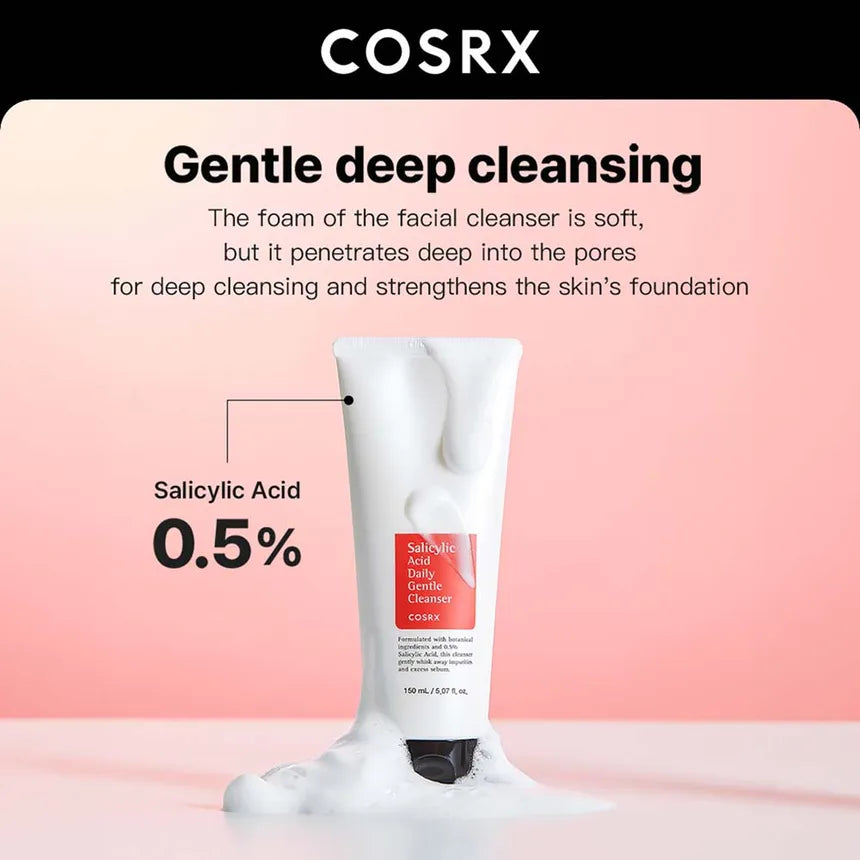 COSRX - Limpiador suave de uso diario con ácido salicílico (150ml)