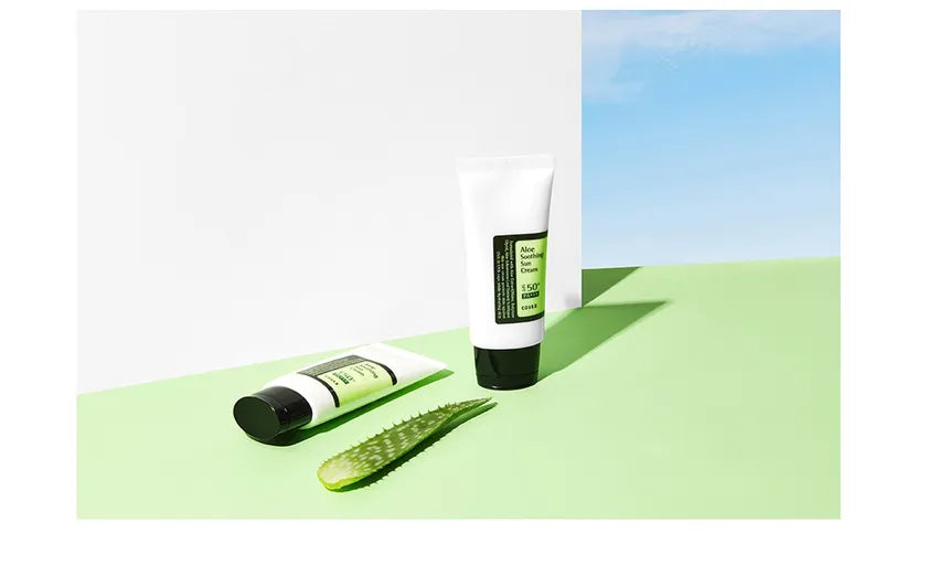 COSRX - Aloe Soothing Sun Cream SPF50+ PA+++ (50ml) – Protector solar hidratante con aloe vera