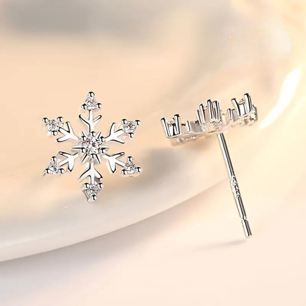 Aretes Copo de Nieve (plata 925) [prt-100]