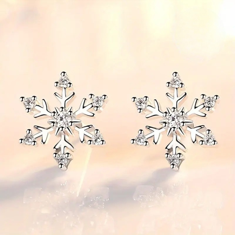 Aretes Copo de Nieve (plata 925) [prt-100]