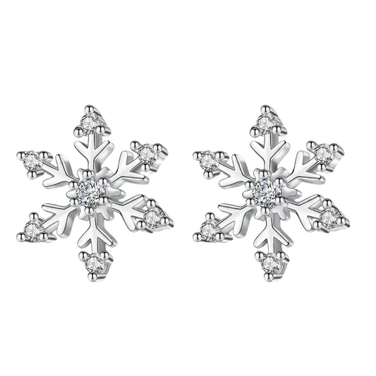 Aretes Copo de Nieve (plata 925) [prt-100]