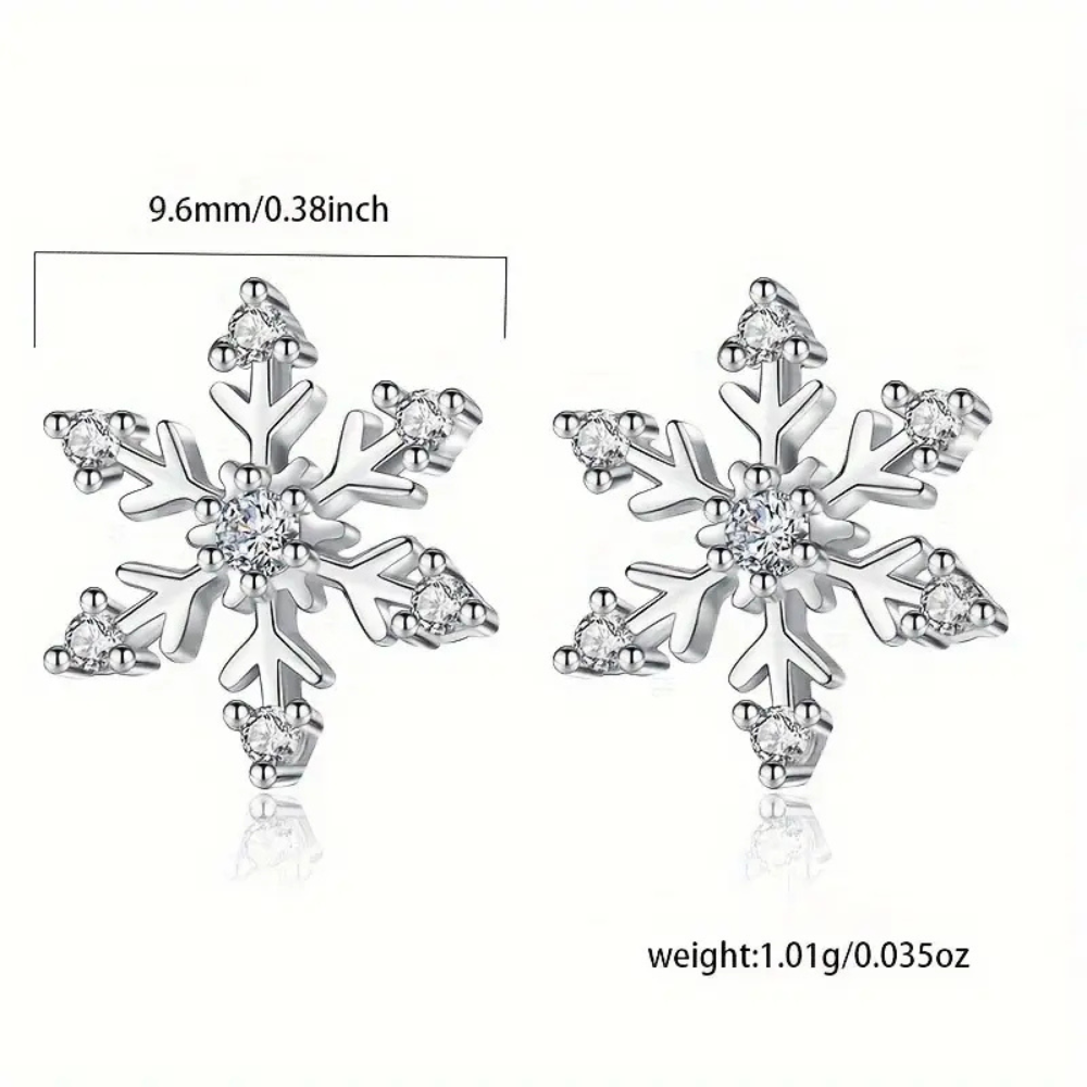 Aretes Copo de Nieve (plata 925) [prt-100]
