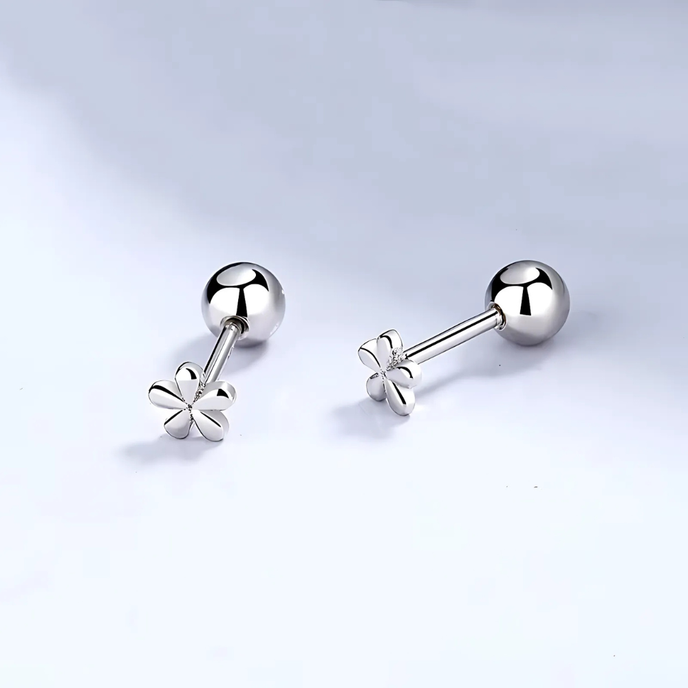 Aretes Flor Serena (plata 925) [prt-101]
