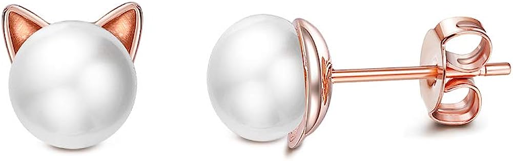 Orejas oro rosa (Plata 925) [prt-11]