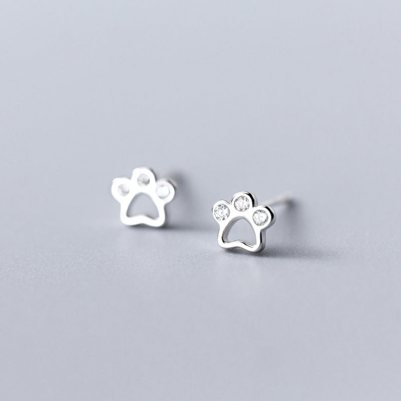 Aretes Huellita (plata 925) [prt-115]