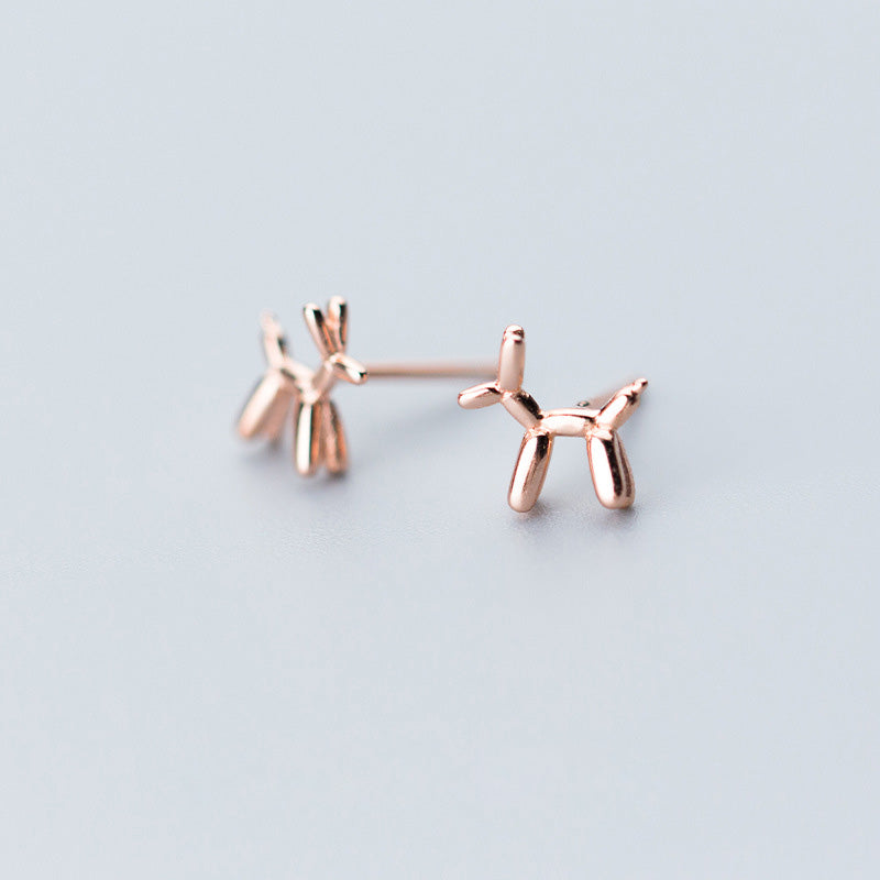 Aretes Perro Globito (plata 925) [prt-108]