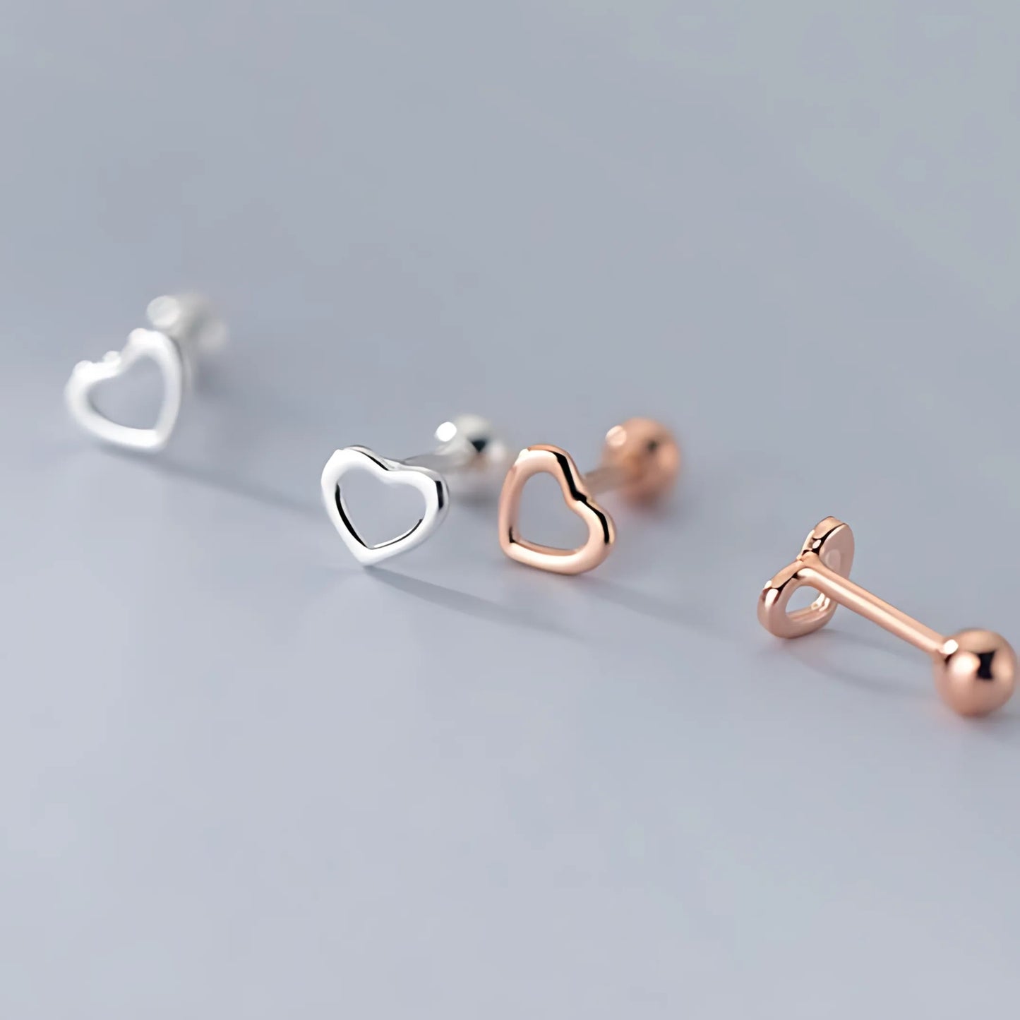 Aretes Corazón Alma (plata 925) [prt-109]