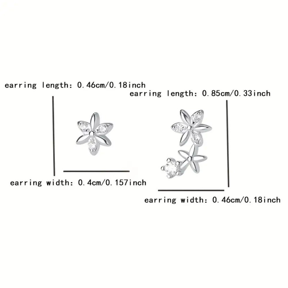 Aretes Flor del Bosque (plata 925) [prt-104]