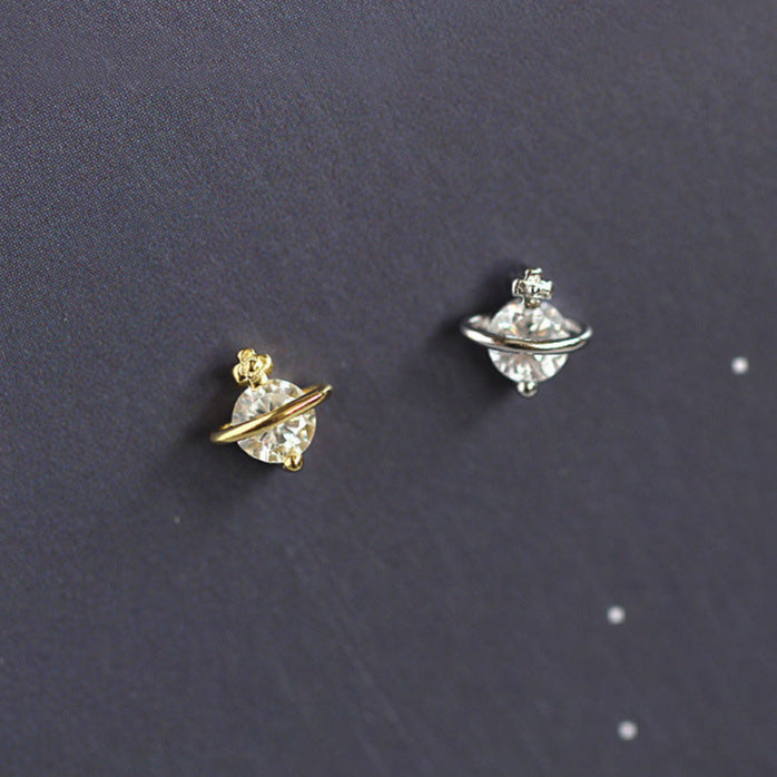 Aretes Saturno (plata 925) [prt-111]