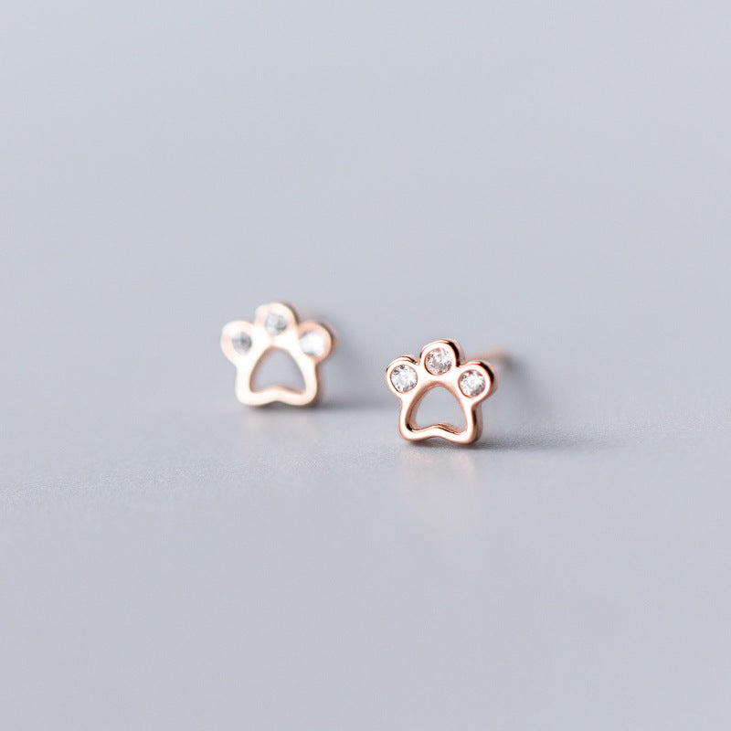 Aretes Huellita (plata 925) [prt-115]
