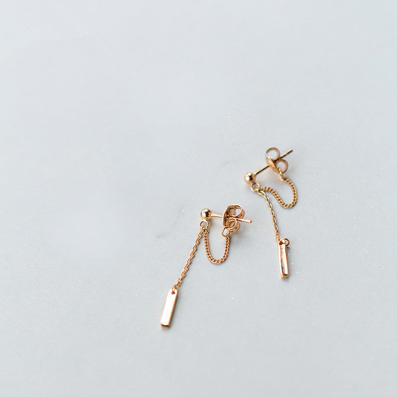 Aretes Chain Loop (plata 925) [prt-127]