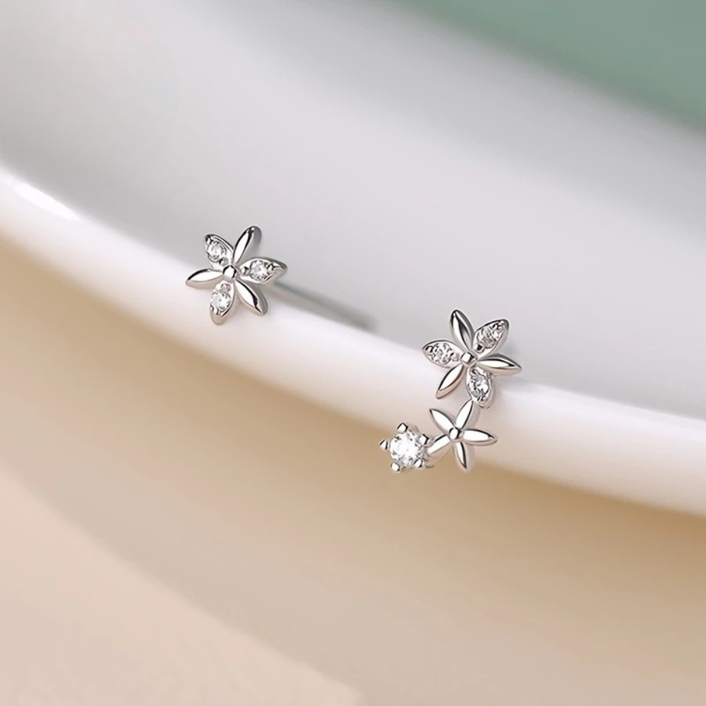 Aretes Flor del Bosque (plata 925) [prt-104]