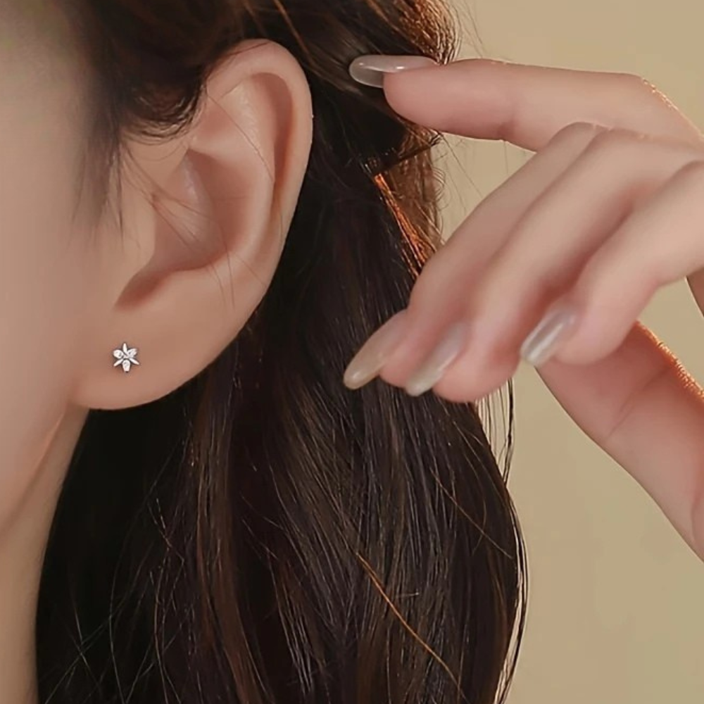Aretes Flor del Bosque (plata 925) [prt-104]