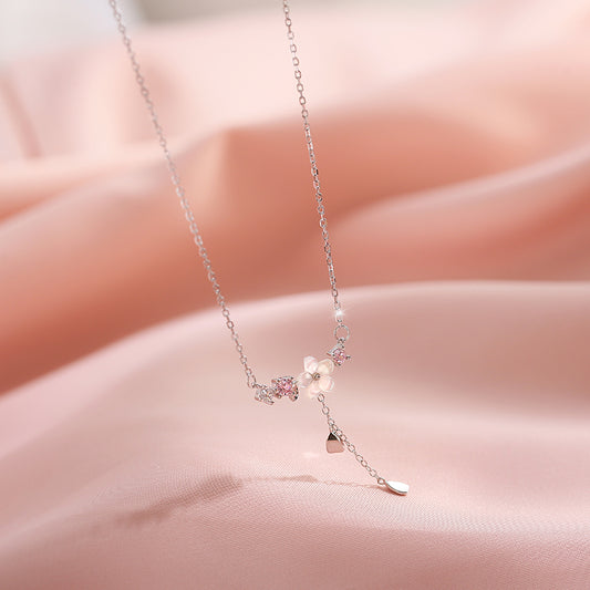 Collar Flor Sakura (plata 925) [prt-134]
