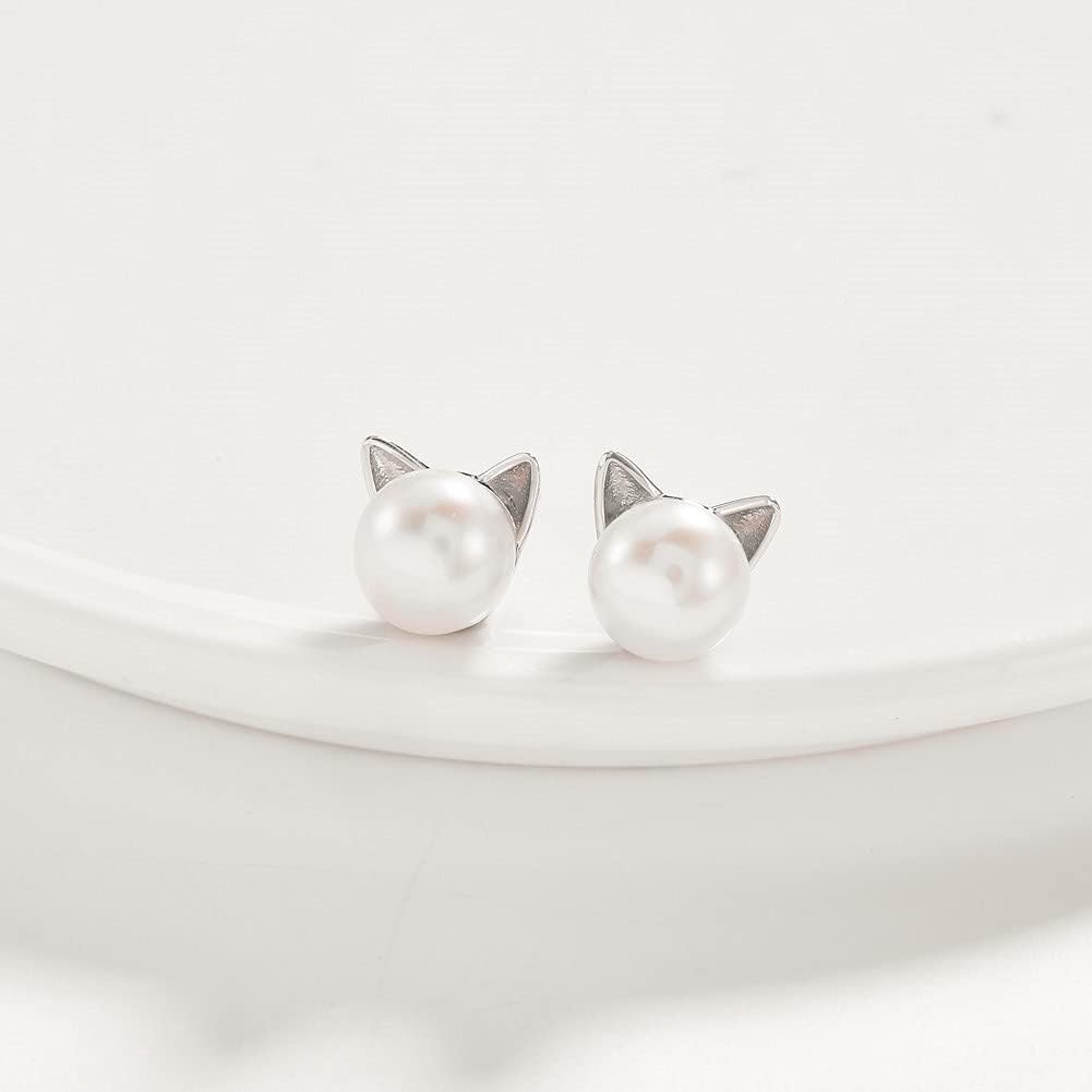 Orejas De Gato Plateadas (plata 925) [prt-10]