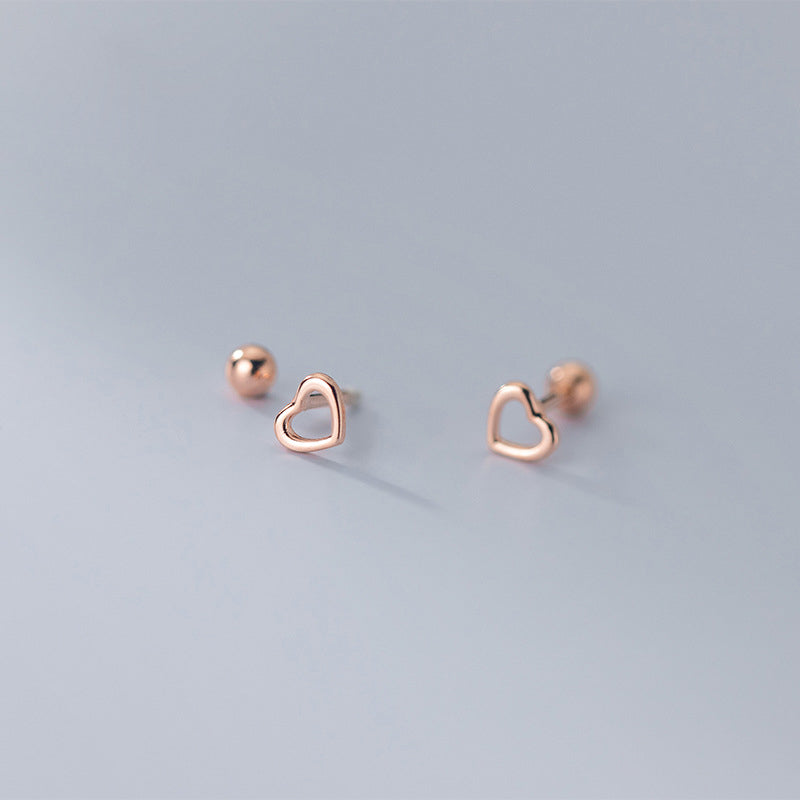 Aretes Corazón Alma (plata 925) [prt-109]