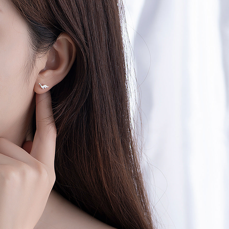 Aretes Dinosaurio (plata 925) [prt-132]