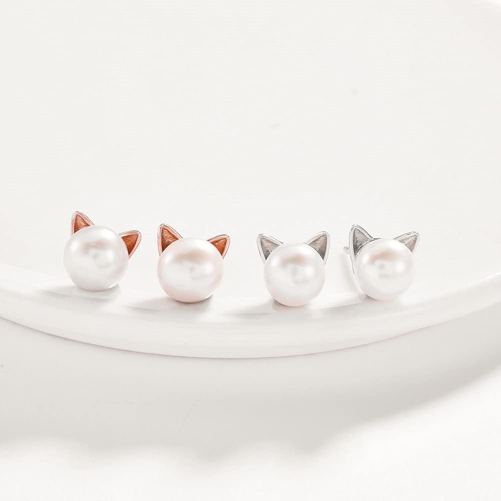 Orejas De Gato Plateadas (plata 925) [prt-10]