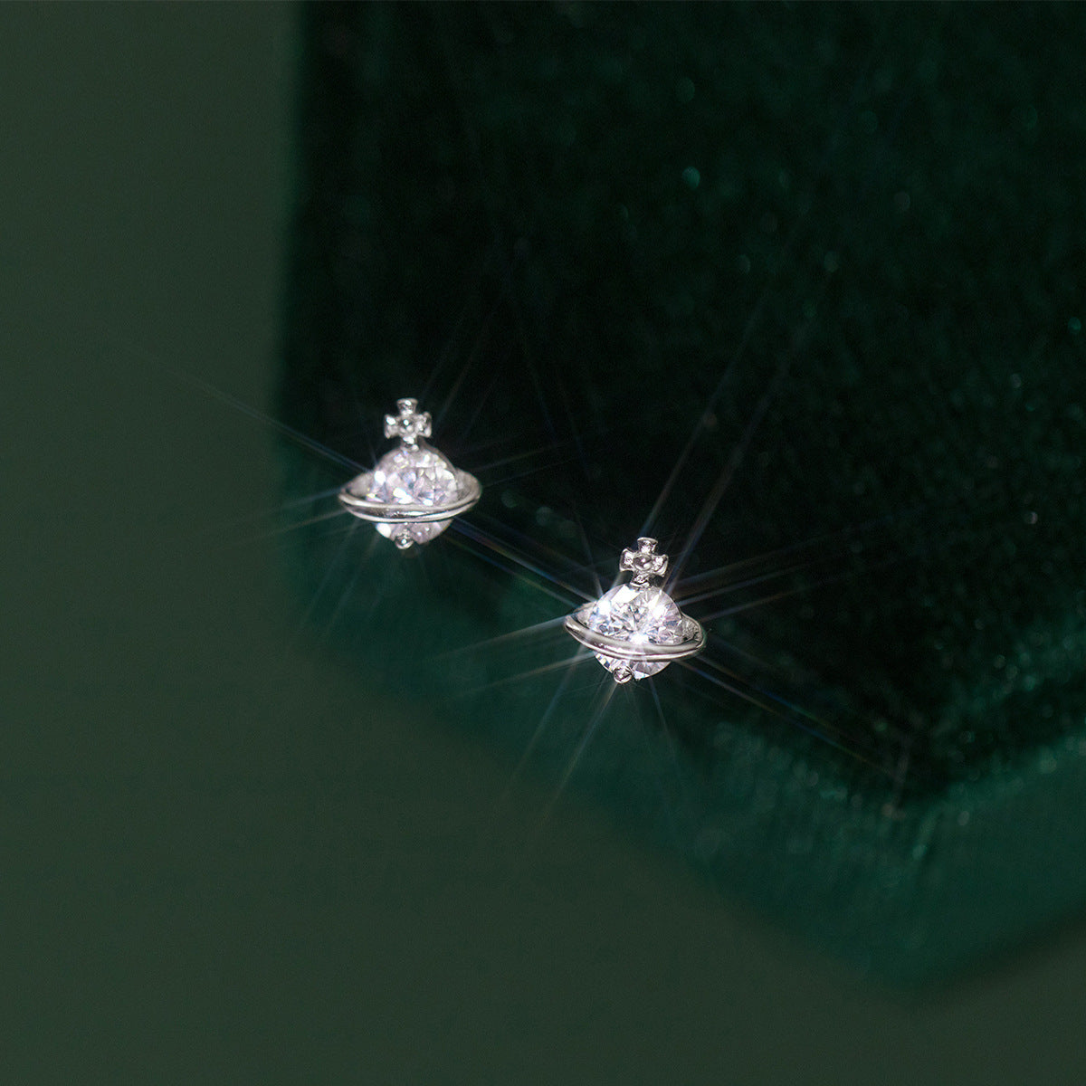 Aretes Saturno (plata 925) [prt-111]