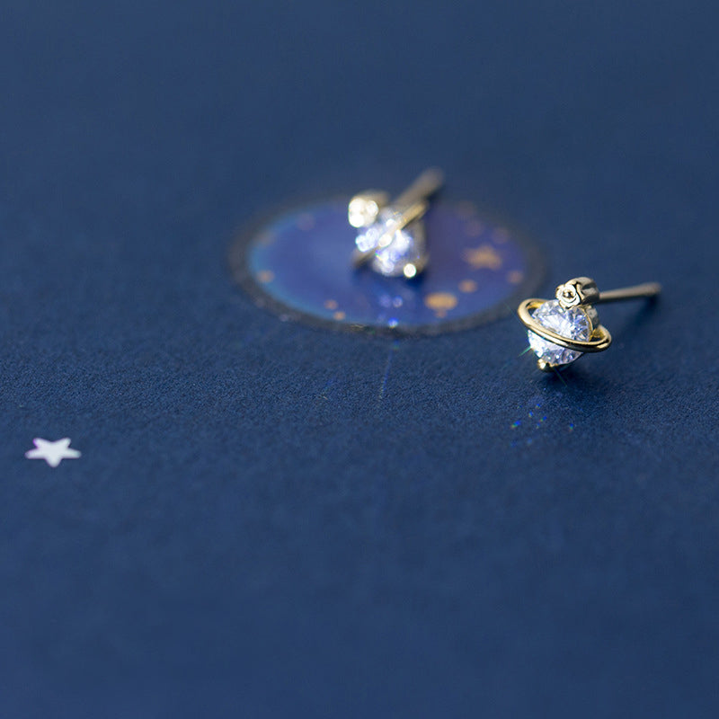 Aretes Saturno (plata 925) [prt-111]