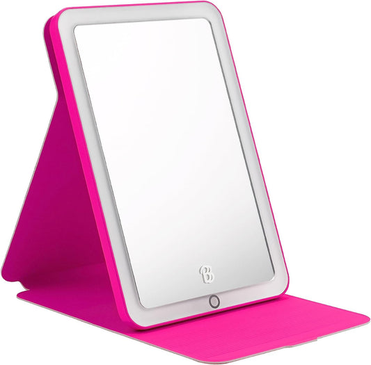 Espejo Barbie Portable C/ Luz, Batería Recargable C/ Soporte