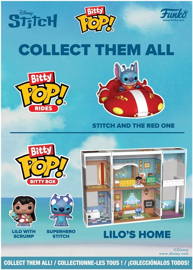 Funko Pop! Stitch Holiday, Calendario de festividades (cuenta regresiva), 24 mini figuras de vinilo Bitty Pop!