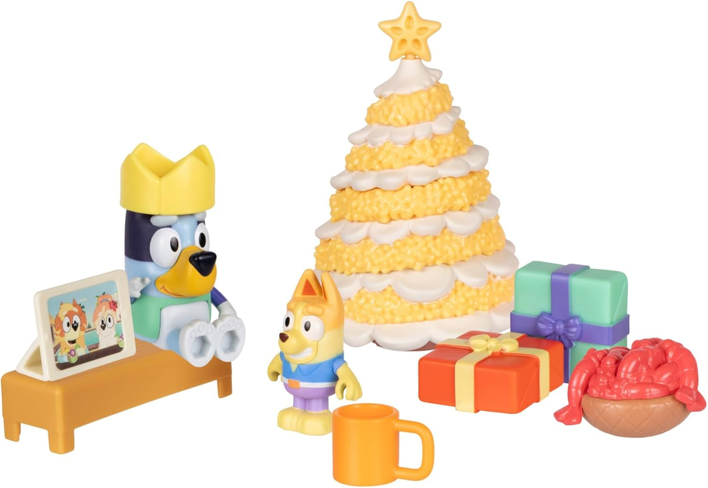 Bluey – Calendario de Adviento de Navidad con Mini Figuras, Accesorios y Calcomanías