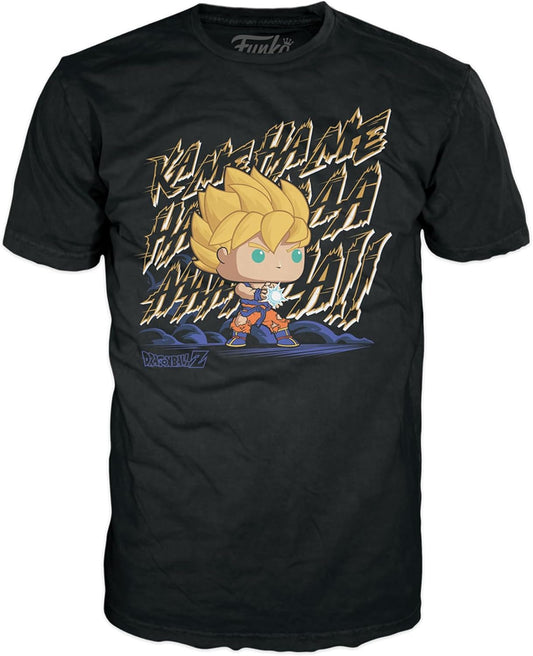 Funko Pop! Polo en caja: Dragon Ball Z - Goku Kame Hame Ha! Talla S