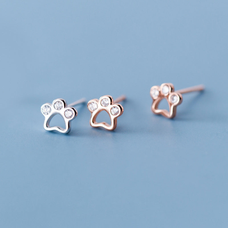 Aretes Huellita (plata 925) [prt-115]