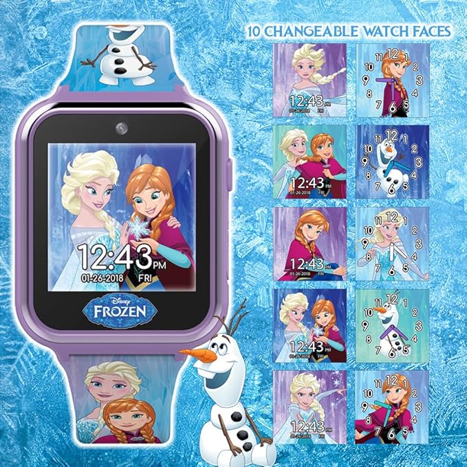 Reloj Inteligente Disney Frozen para Niños con Cámara, Juegos y Podómetro