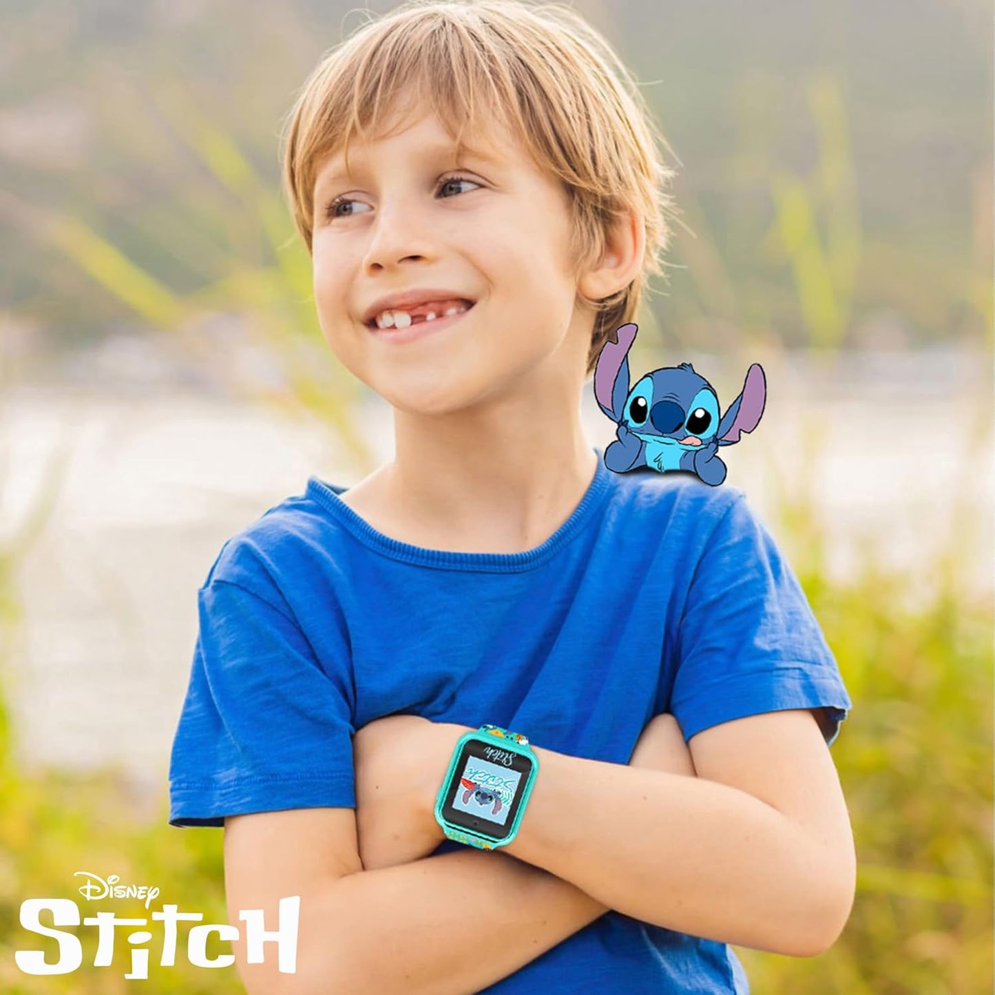 Disney Stitch 2 – Reloj Inteligente para Niños con Pantalla Táctil, Cámara, Juegos, Podómetro y 10 Carátulas