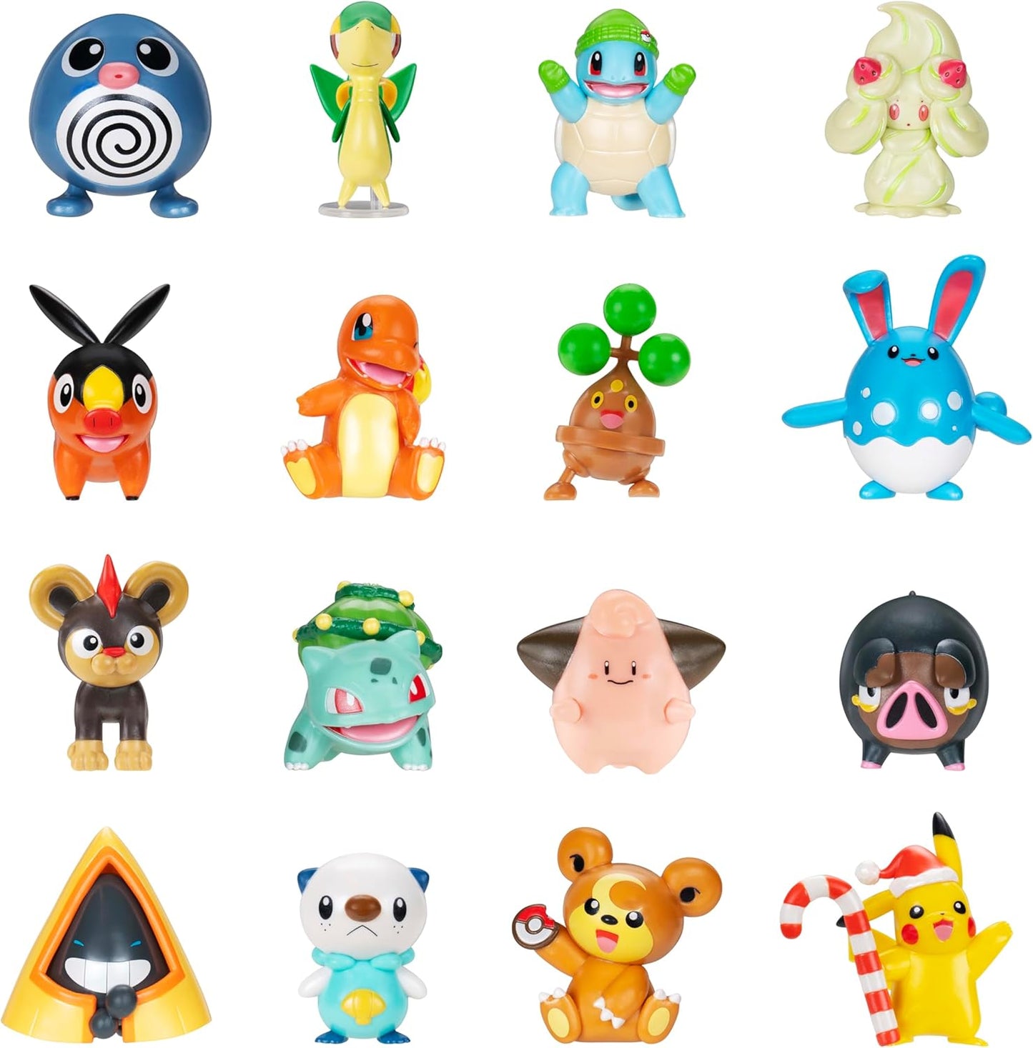 Pokémon Calendario de Adviento con 16 Figuras de Batalla y 8 Accesorios