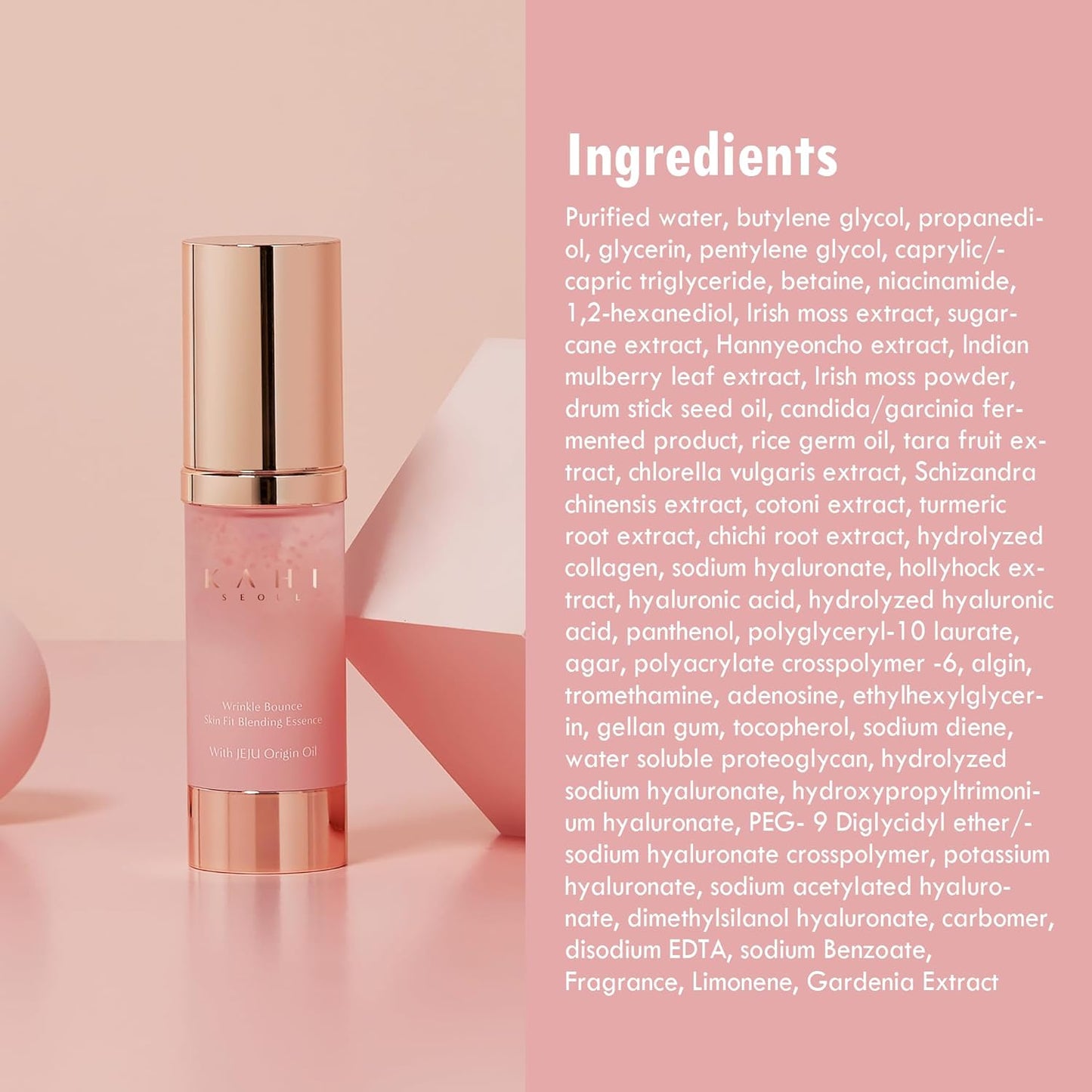 KAHI Wrinkle Bounce Skin Fit Blending Korean Essence - Hidratante Facial Diario para Piel Seca y Mixta | Esencia Hidratante para el Cuidado Facial para Mujeres y Hombres (30 ml)