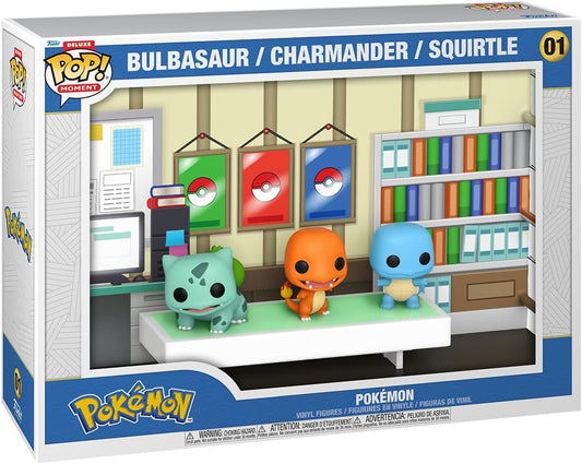 Funko Pop Momentos de lujo: Pokemon - Bulbasaur, Charmander, Squirtle