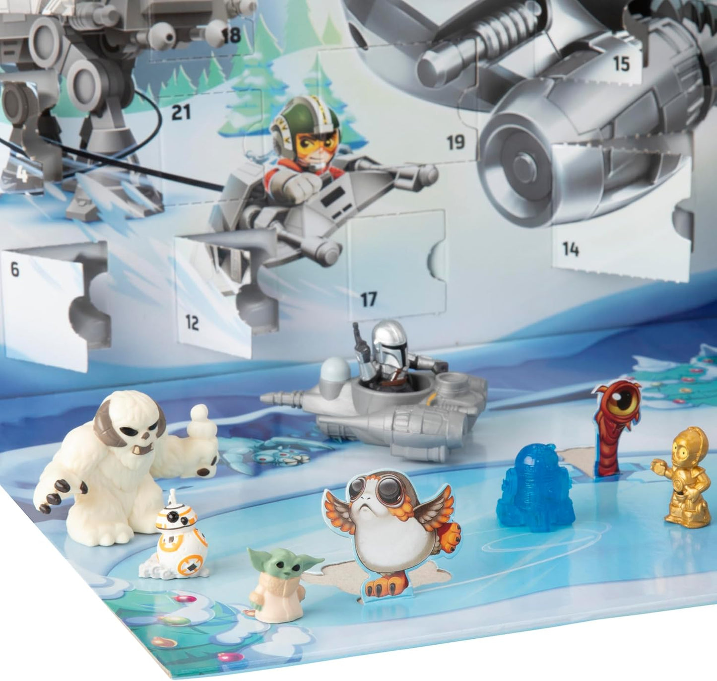 Star Wars (Hasbro) - Calendario de Adviento Micro Force – 24 sorpresas con mini figuras y vehículos
