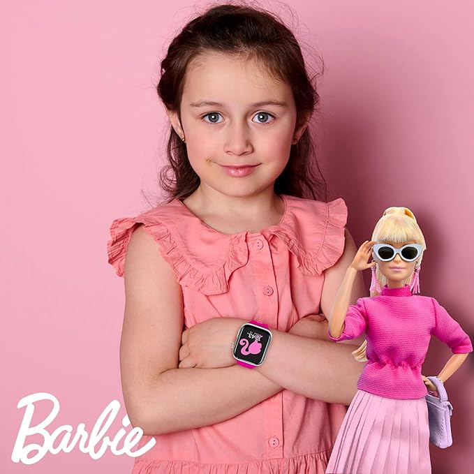 Barbie – Reloj Inteligente para Niñas con Pantalla Táctil, Cámara, Podómetro, Música