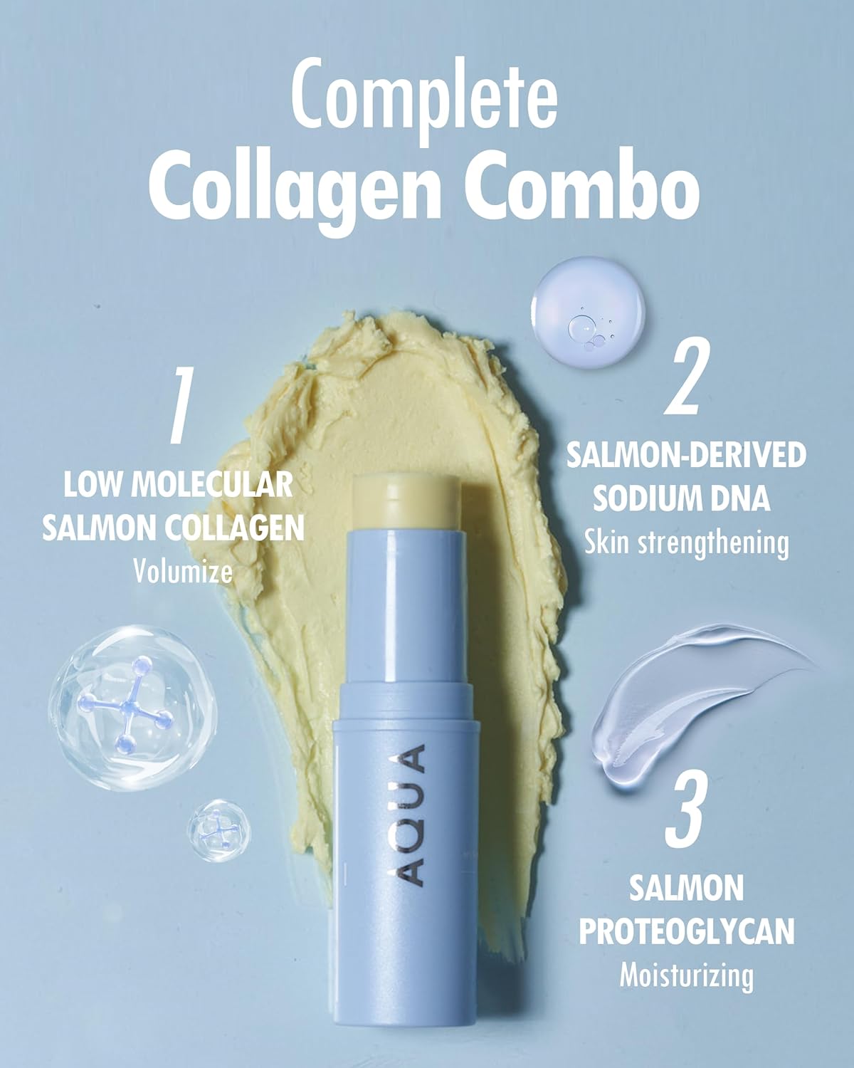 KAHI Aqua Balm Stick - Bálsamo Aqua Balm Stick hidratante ligero, protector solar, ilumina la piel (9ml)