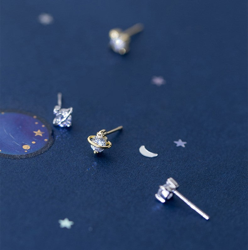 Aretes Saturno (plata 925) [prt-111]