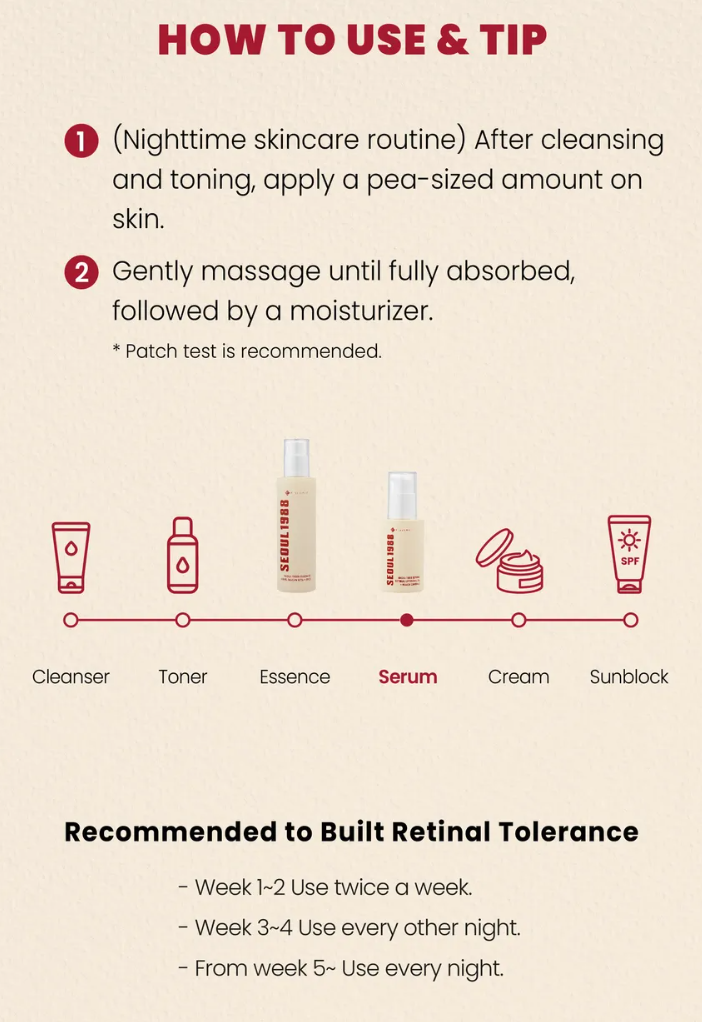 KSECRET - SEOUL 1988 Serum Facial – Retinal Liposome 2% + Ginseng Negro (30ml) [prt-195]