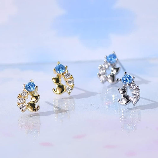 Gatito y perlas (Plata 925) [prt-24]