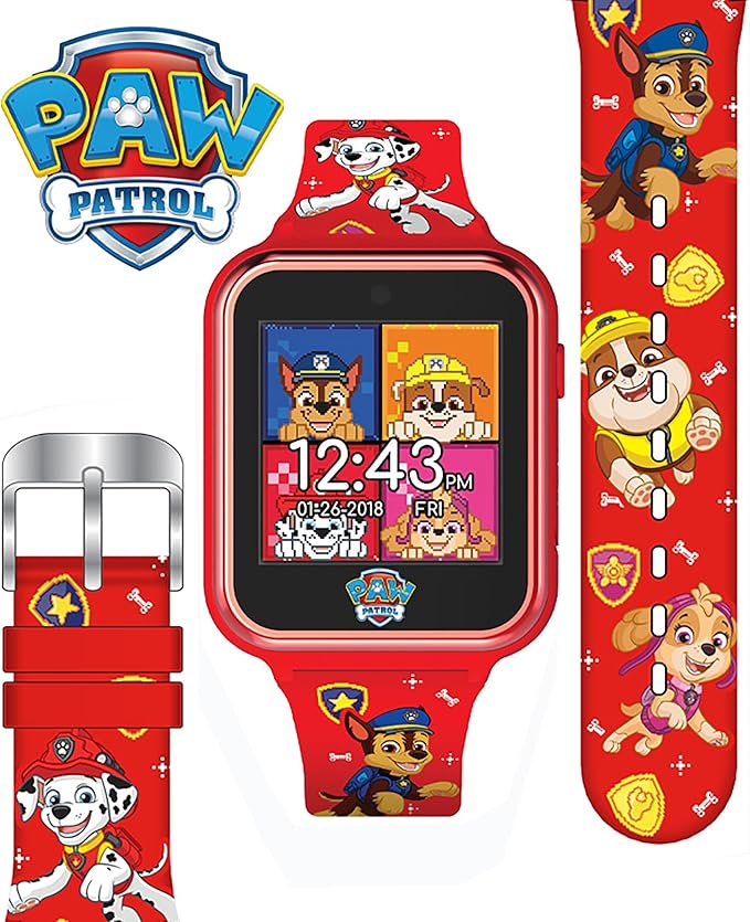 Paw Patrol – Reloj Inteligente para Niños con Pantalla Táctil, Cámara, Juegos, Podómetro y Alarma