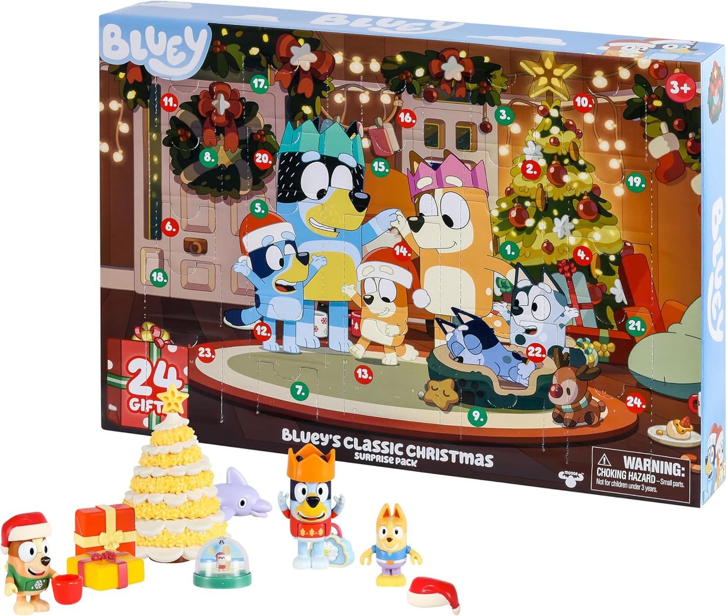 Bluey – Calendario de Adviento con 24 figuras sorpresa