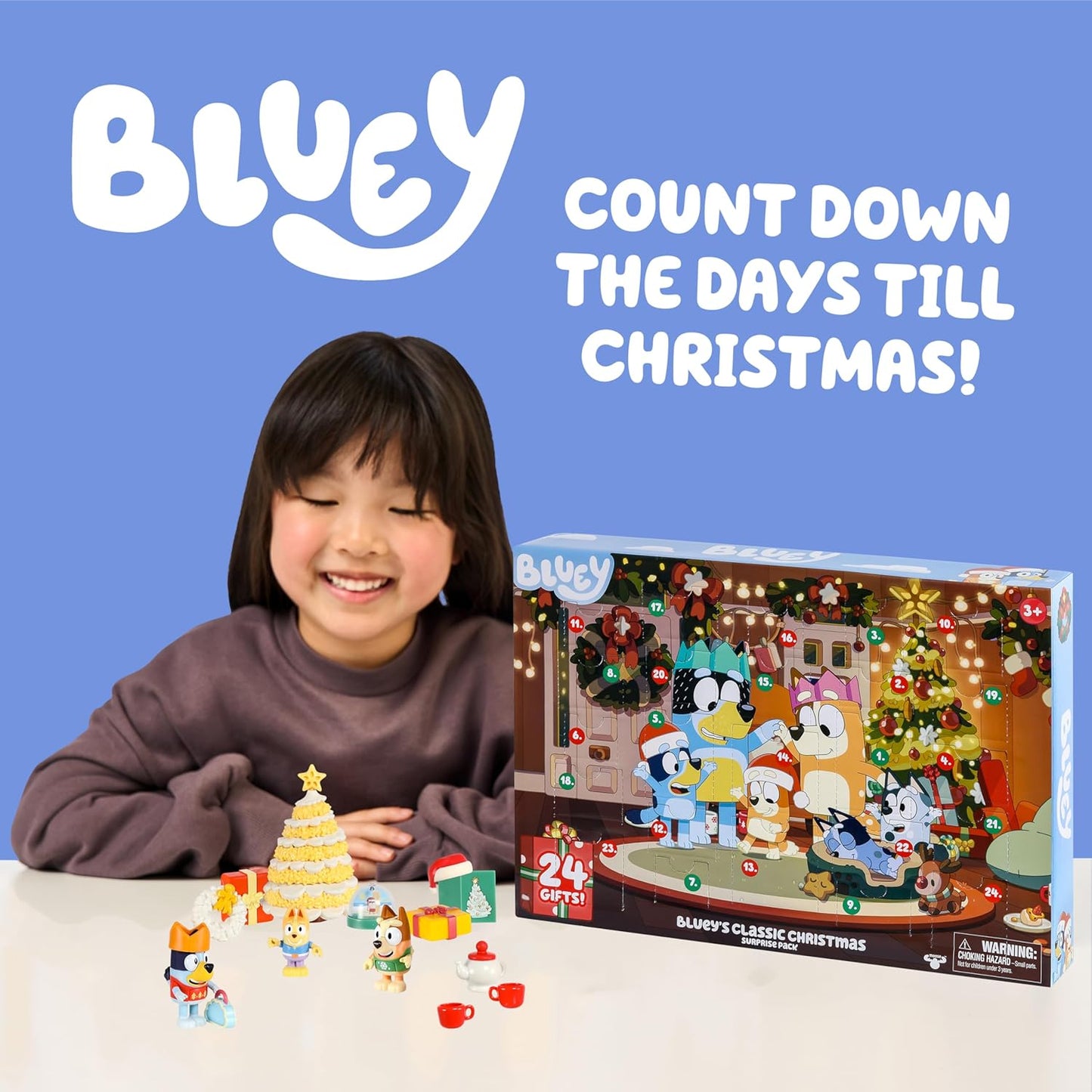 Bluey – Calendario de Adviento con 24 figuras sorpresa