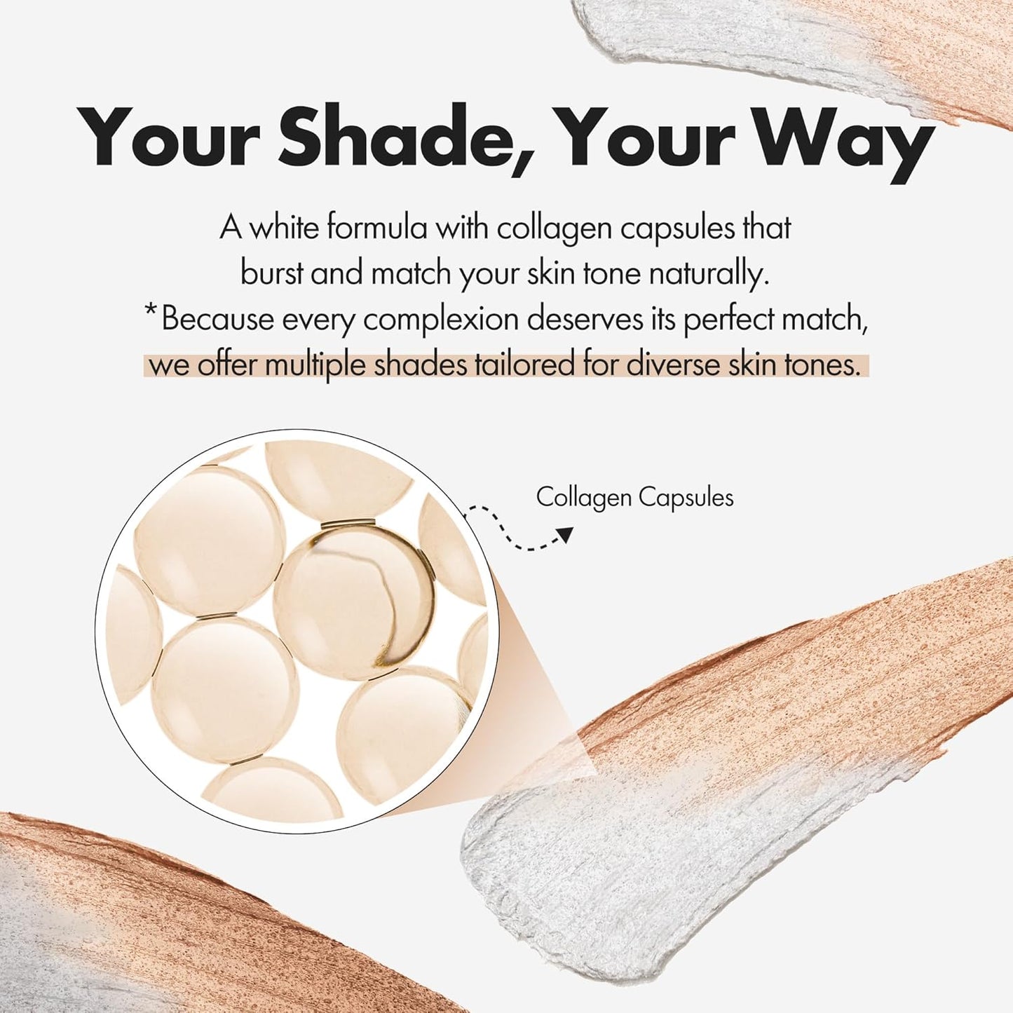 ELROEL - Blanc Cover Cream Stick V White: base de maquillaje coreana en barra con Volufiline, cobertura media a total, acabado luminoso, doble extremo con pincel desmontable (#203 Medium)