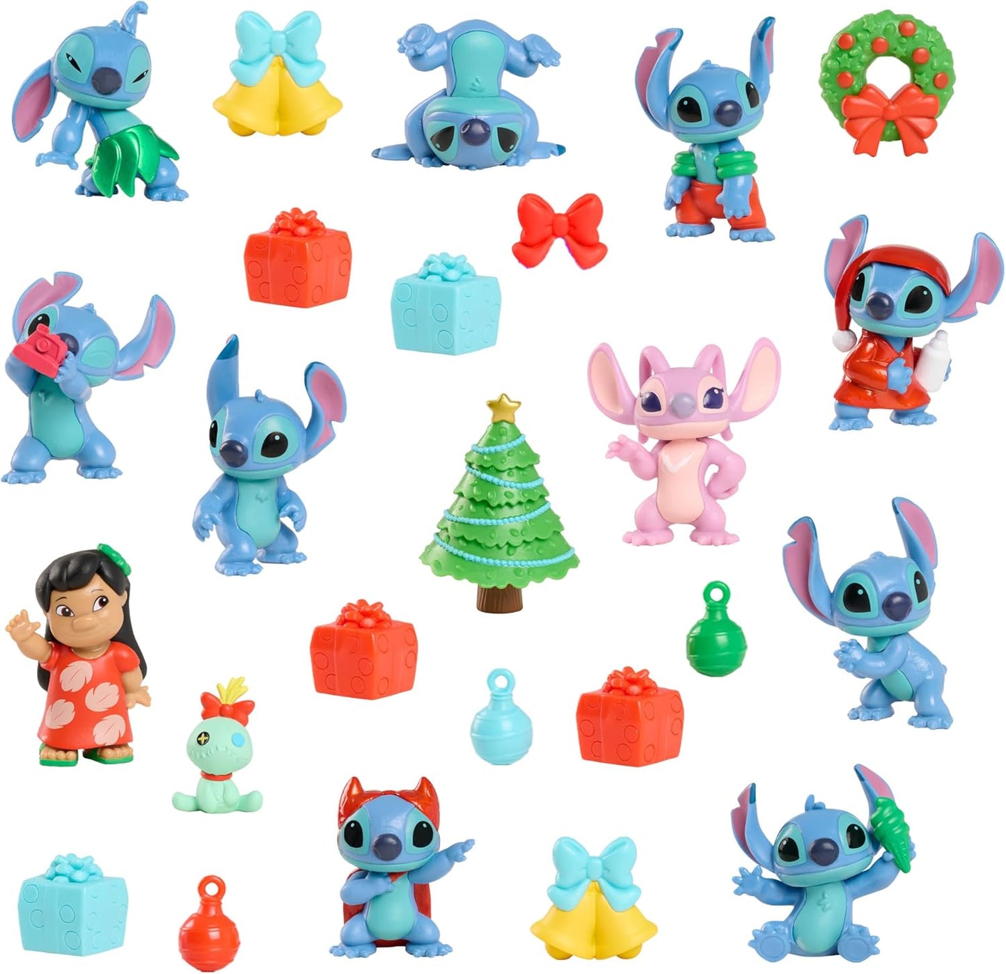 Disney Just Play – Calendario de Adviento de Stitch con 24 Sorpresas y Figuras Coleccionables