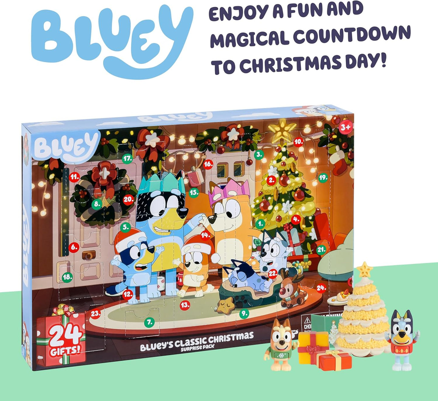 Bluey – Calendario de Adviento con 24 figuras sorpresa